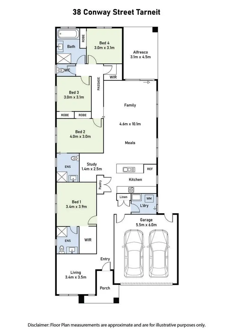 Floorplan of Homely house listing, 38 Conway Street, Tarneit VIC 3029