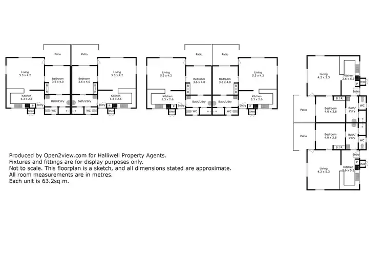 Floorplan of Homely block of units listing, 1-6/92 North Fenton Street, Devonport TAS 7310