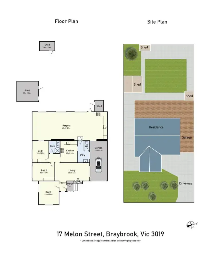 Floorplan of Homely house listing, 17 Melon Street, Braybrook VIC 3019