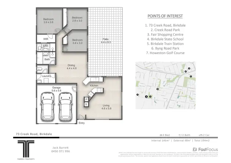 Floorplan of Homely house listing, 73 Creek Road, Birkdale QLD 4159