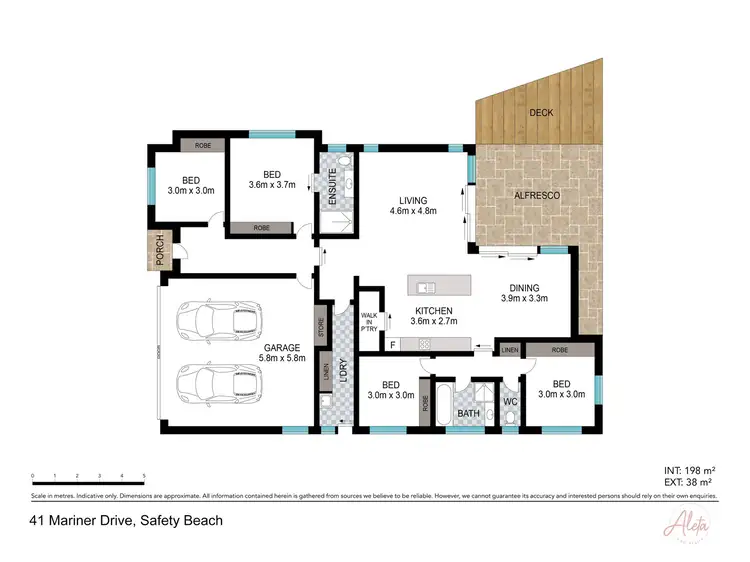 Floorplan of Homely house listing, 41 Mariner Drive, Safety Beach NSW 2456