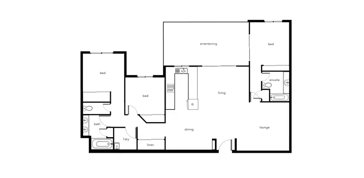 Floorplan of Homely apartment listing, 303/2-10 Greenslopes Street, Cairns North QLD 4870