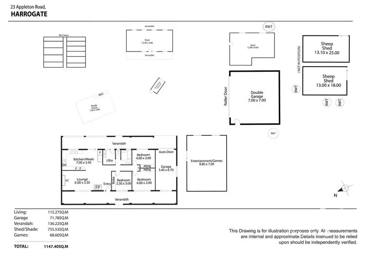 Floorplan of Homely house listing, 23 Appleton Road, Harrogate SA 5244