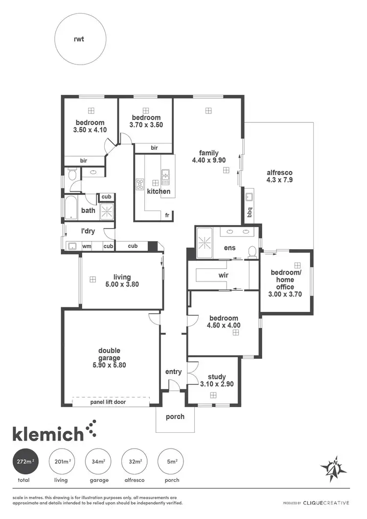 Floorplan of Homely house listing, 12 Rogerson Circuit, Craigburn Farm SA 5051
