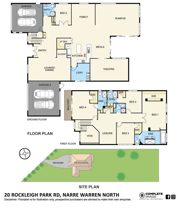 Floorplan of Homely house listing, 20 Rockleigh Park Road, Narre Warren North VIC 3804