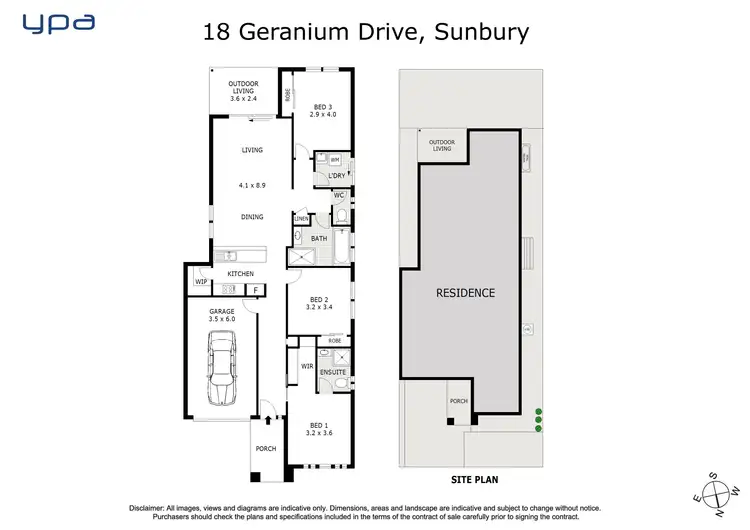 Floorplan of Homely house listing, 18 Geranium Drive, Sunbury VIC 3429