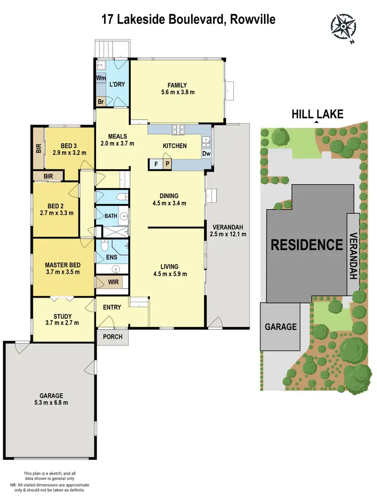 Floorplan of Homely house listing, 17 Lakeside Boulevard, Rowville VIC 3178