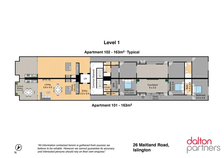 Floorplan of Homely apartment listing, 101/26 Maitland Road, Islington NSW 2296