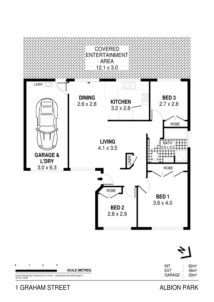 Floorplan of Homely house listing, 1 Graham Street, Albion Park NSW 2527