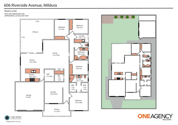 Floorplan of Homely house listing, 606 Riverside Avenue, Mildura VIC 3500