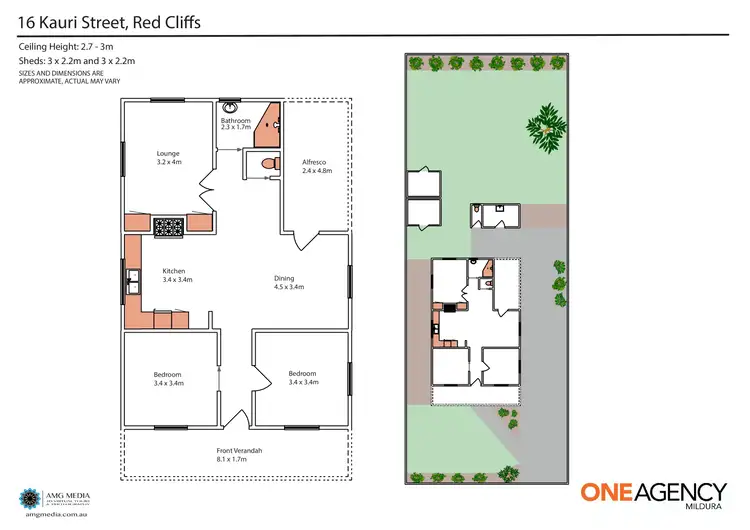 Floorplan of Homely house listing, 16 Kauri Street, Red Cliffs VIC 3496