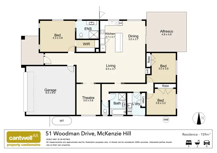 Floorplan of Homely house listing, 51 Woodman Drive, Mckenzie Hill VIC 3451