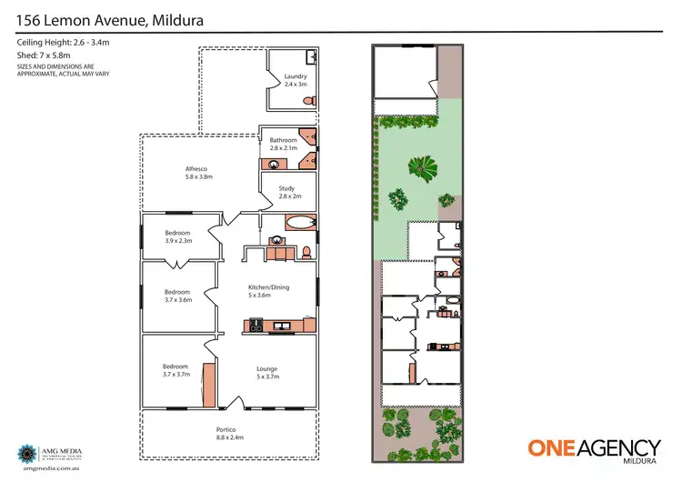 Floorplan of Homely house listing, 156 Lemon Avenue, Mildura VIC 3500