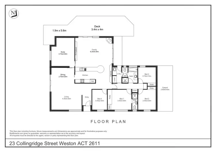 Floorplan of Homely house listing, 23 Collingridge Street, Weston ACT 2611