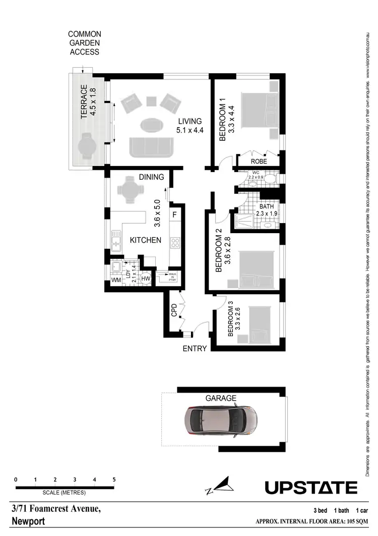 Floorplan of Homely unit listing, 3/71 Foamcrest Avenue, Newport NSW 2106