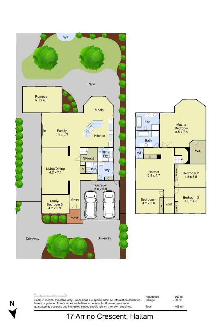 Floorplan of Homely house listing, 17 Arrino Crescent, Hallam VIC 3803