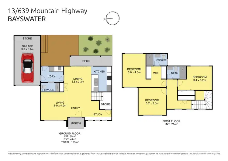 Floorplan of Homely townhouse listing, 13/639 Mountain Highway, Bayswater VIC 3153