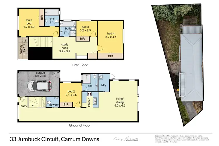 Floorplan of Homely townhouse listing, 33 Jumbuck Circuit, Carrum Downs VIC 3201