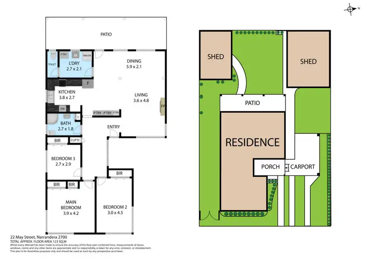 Floorplan of Homely house listing, 22 May Street, Narrandera NSW 2700