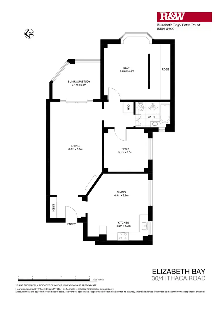 Floorplan of Homely apartment listing, 30/4 Ithaca Road, Elizabeth Bay NSW 2011