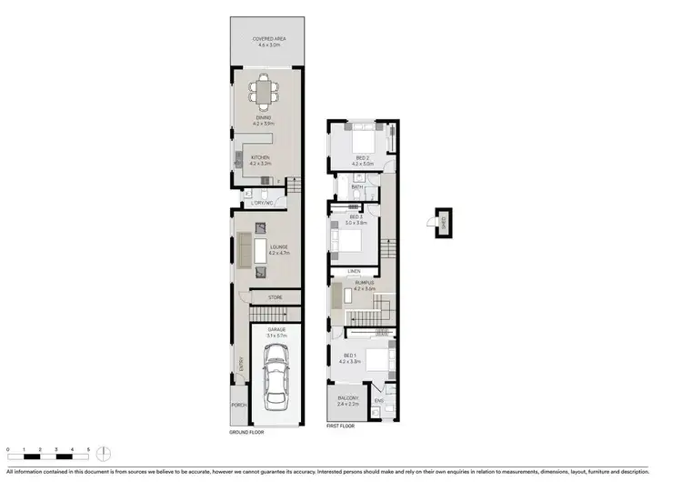 Floorplan of Homely semi-detached listing, 3B Page Street, Wentworthville NSW 2145