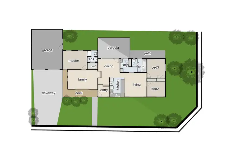 Floorplan of Homely house listing, 1 Stephens Close, Endeavour Hills VIC 3802