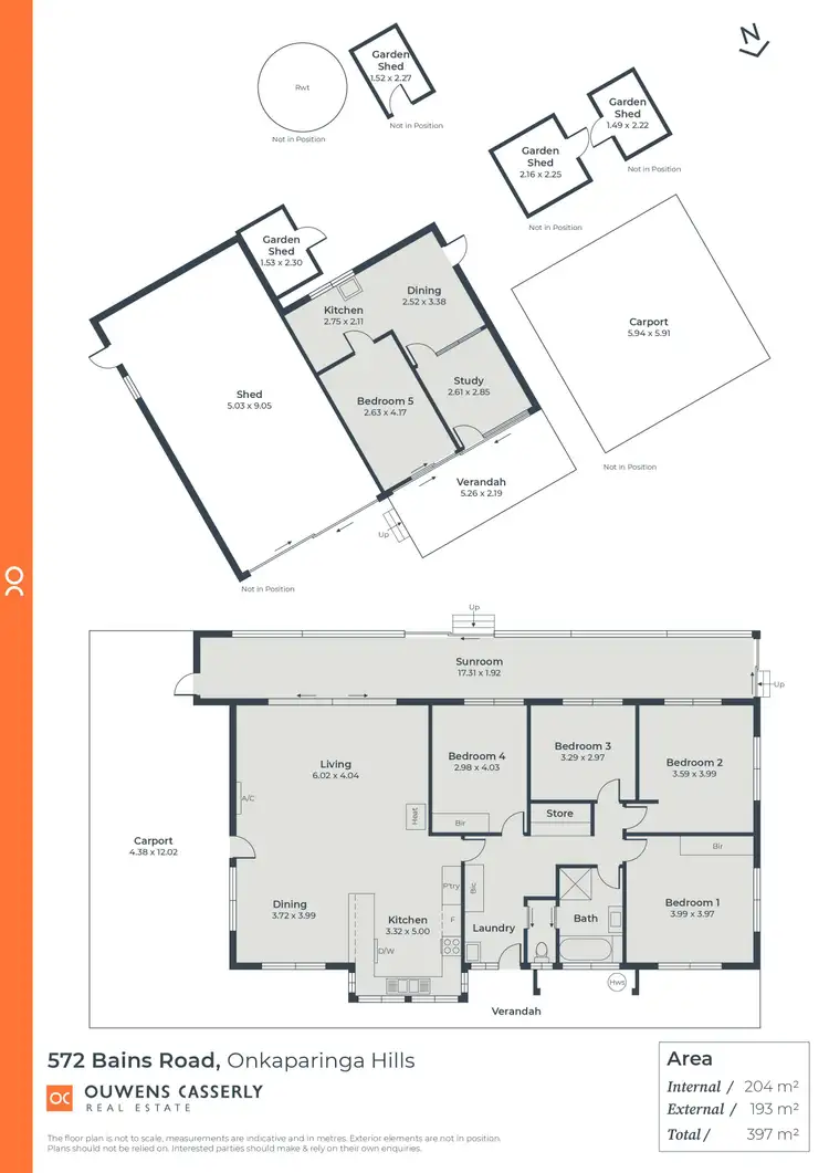 Floorplan of Homely rural property listing, 572 Bains Road, Onkaparinga Hills SA 5163