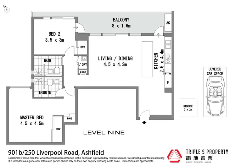 Floorplan of Homely apartment listing, 901b/250 Liverpool Road, Ashfield NSW 2131