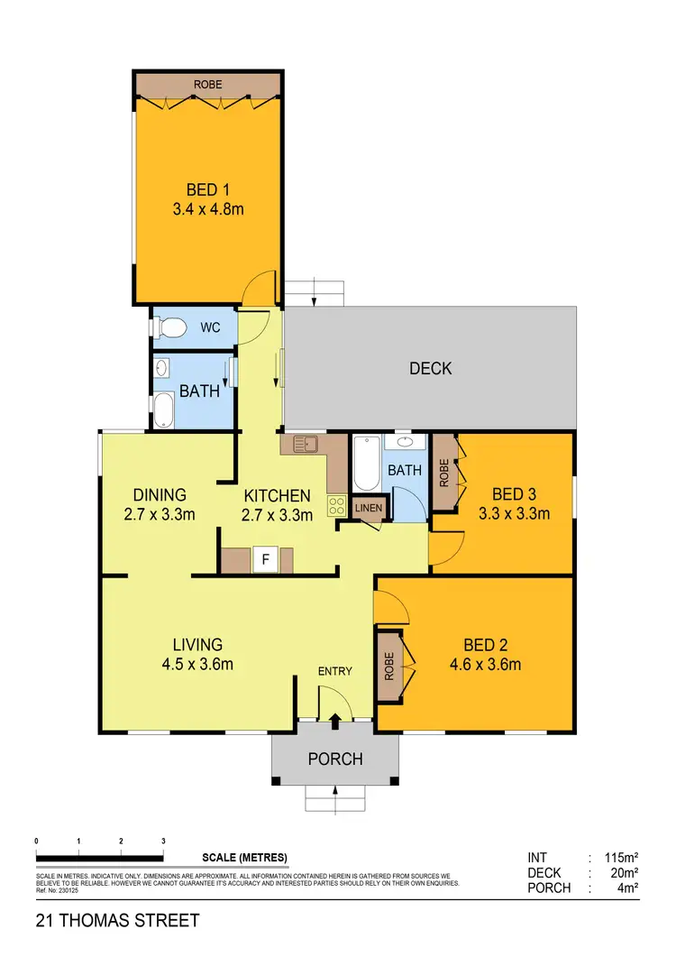 Floorplan of Homely house listing, 21 Thomas Street, Dunolly VIC 3472
