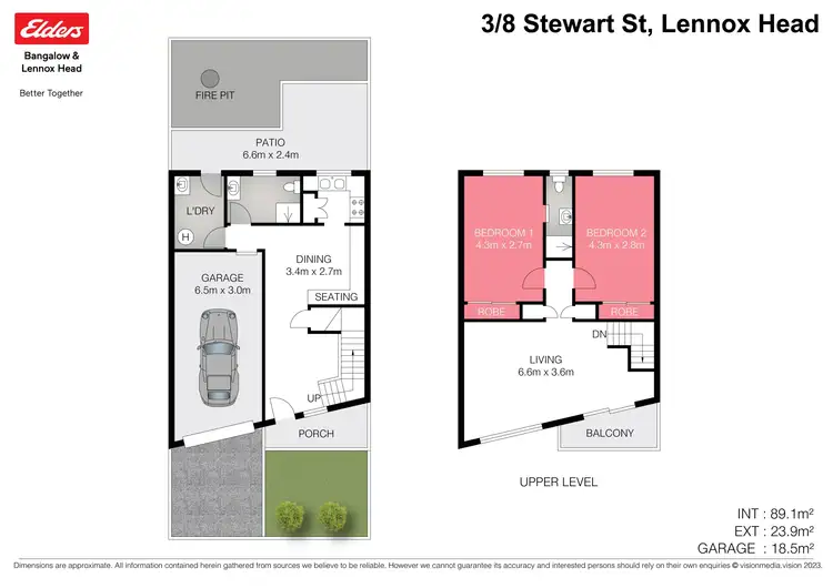 Floorplan of Homely townhouse listing, 3/8 Stewart Street, Lennox Head NSW 2478