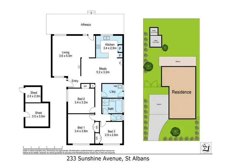 Floorplan of Homely house listing, 233 Sunshine Avenue, St Albans VIC 3021