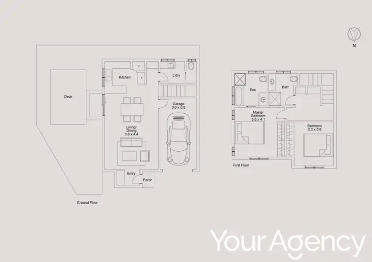 Floorplan of Homely townhouse listing, 8/169 Christo Road, Waratah NSW 2298