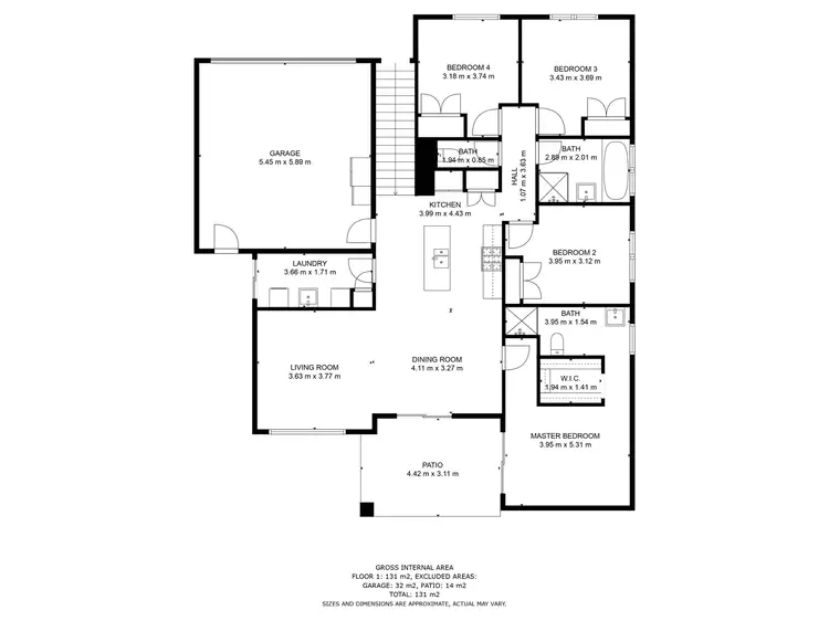Floorplan of Homely house listing, 63 Glasson Drive, Orange NSW 2800