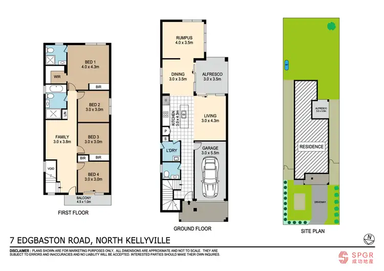 Floorplan of Homely house listing, 7 Edgbaston Road, North Kellyville NSW 2155