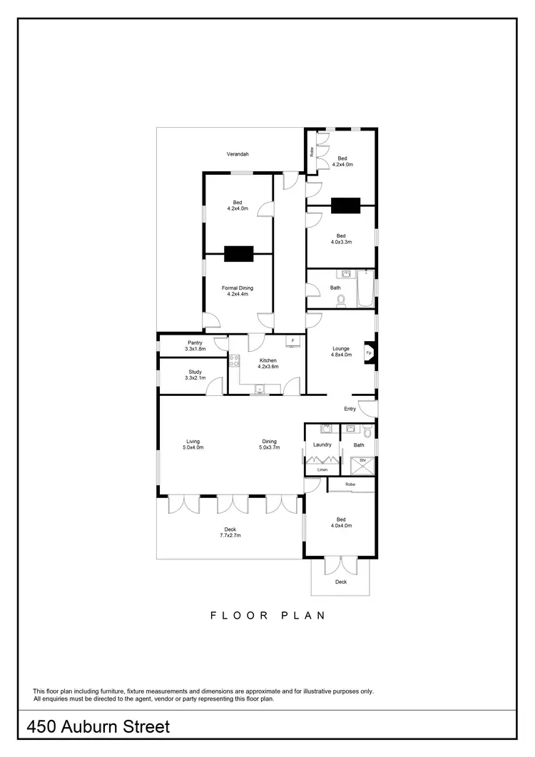 Floorplan of Homely house listing, 450 Auburn Street, Goulburn NSW 2580