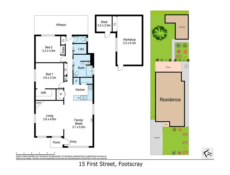 Floorplan of Homely house listing, 15 First Street, West Footscray VIC 3012