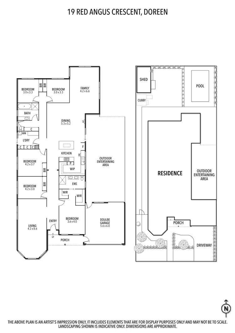 Floorplan of Homely house listing, 19 Red Angus Crescent, Doreen VIC 3754