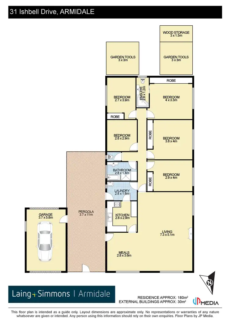 Floorplan of Homely house listing, 31 Ishbell Drive, Armidale NSW 2350