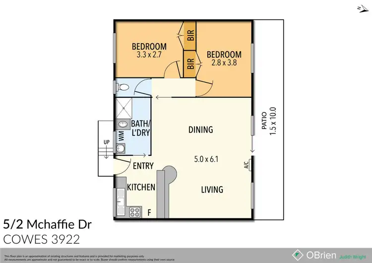 Floorplan of Homely unit listing, 5/2 Mchaffie Drive, Cowes VIC 3922