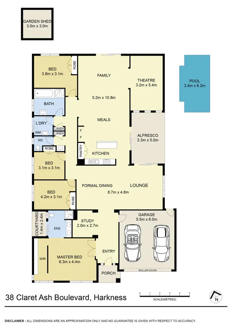 Floorplan of Homely house listing, 38 Claret Ash Boulevard, Harkness VIC 3337