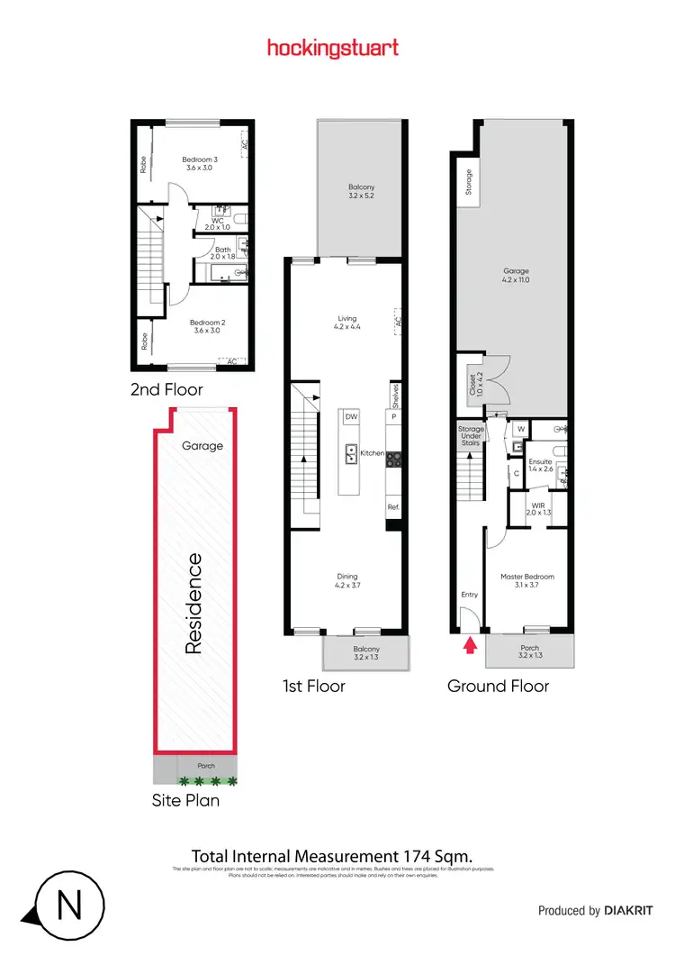 Floorplan of Homely townhouse listing, 9a Glamis Road, West Footscray VIC 3012