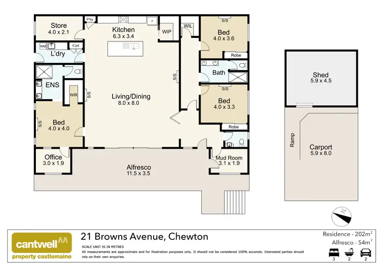 Floorplan of Homely house listing, 21 Browns Avenue, Chewton VIC 3451