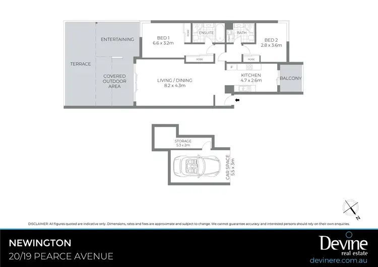 Floorplan of Homely apartment listing, 20/19 Pearce Avenue, Newington NSW 2127
