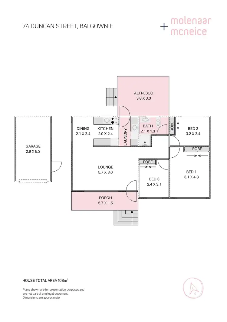 Floorplan of Homely house listing, 74 Duncan Street, Balgownie NSW 2519