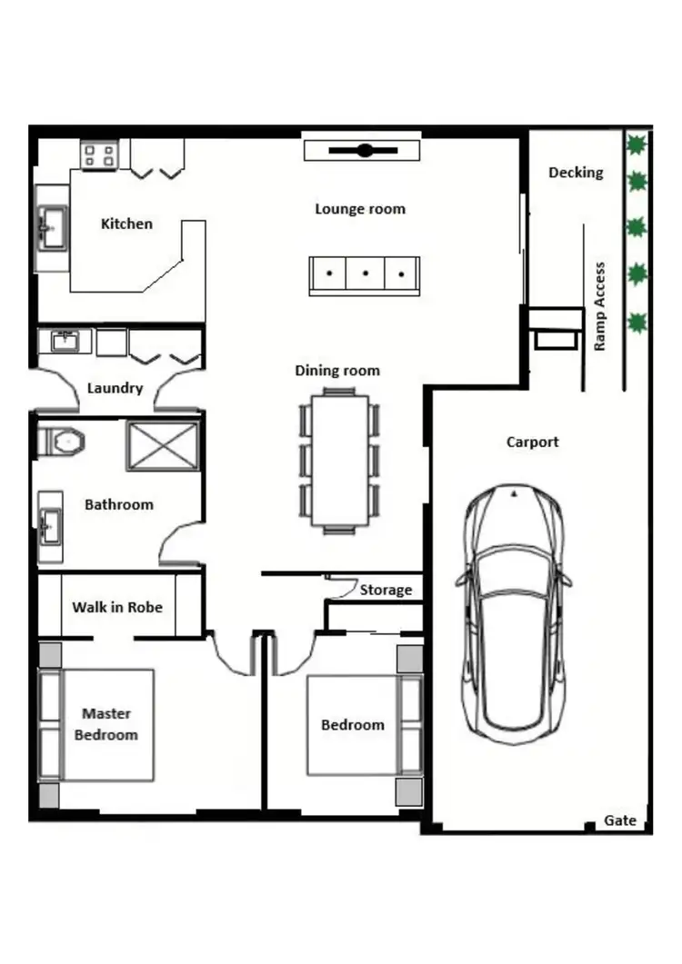Floorplan of Homely unit listing, 29/271-285 Tenth Street, Mildura VIC 3500