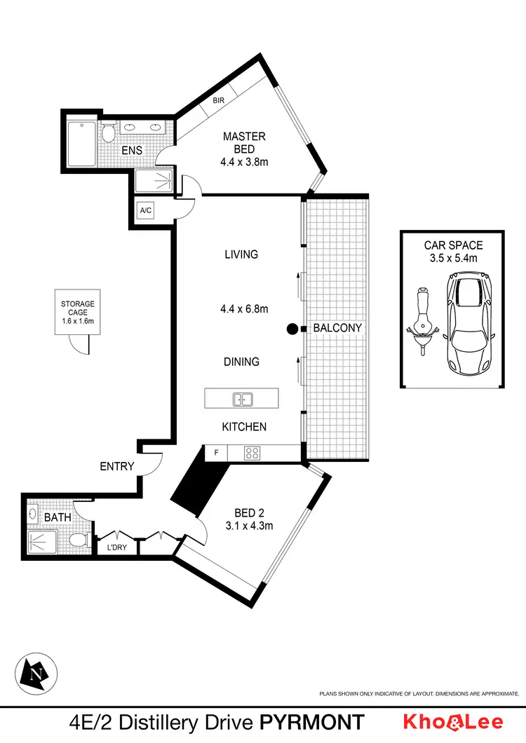 Floorplan of Homely unit listing, 4E/2 Distillery Drive, Pyrmont NSW 2009