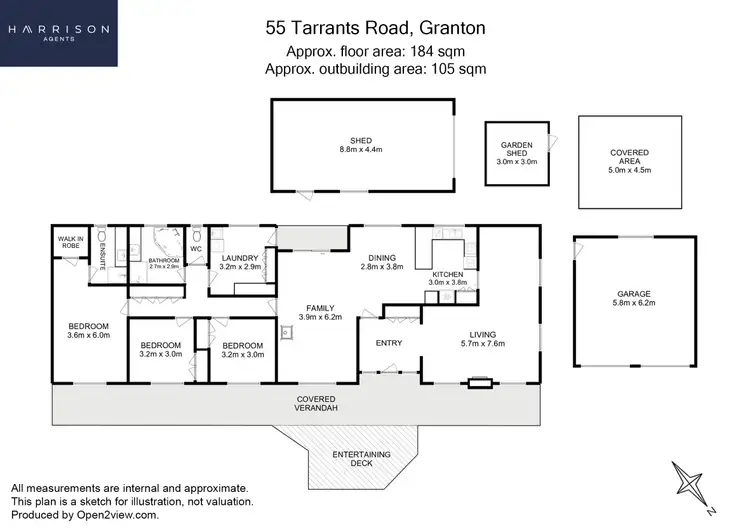 Floorplan of Homely house listing, 55 Tarrants Road, Granton TAS 7030