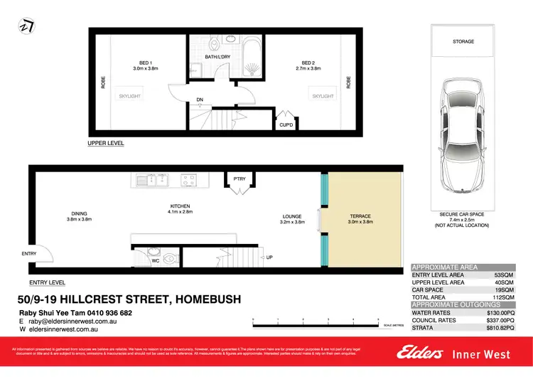 Floorplan of Homely apartment listing, 50/9-19 Hillcrest Street, Homebush NSW 2140