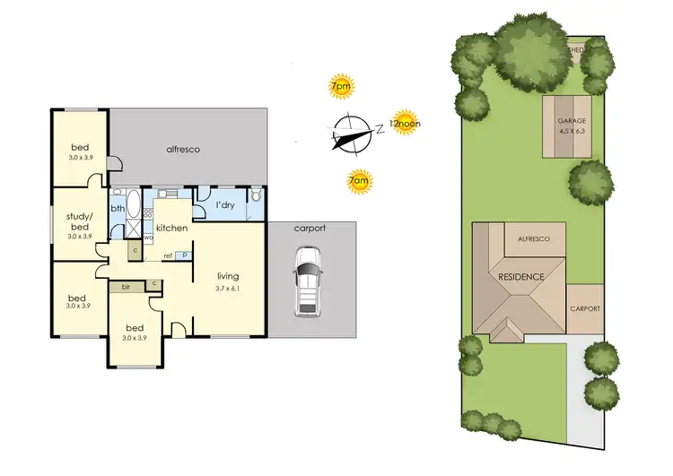 Floorplan of Homely house listing, 4 Baxter Crescent, Baxter VIC 3911