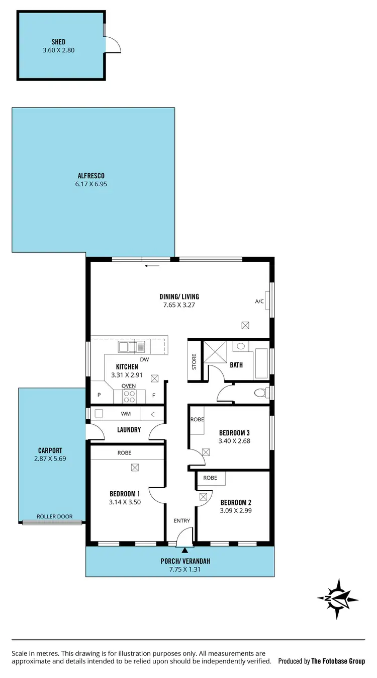 Floorplan of Homely house listing, 43 Allworth Drive, Happy Valley SA 5159